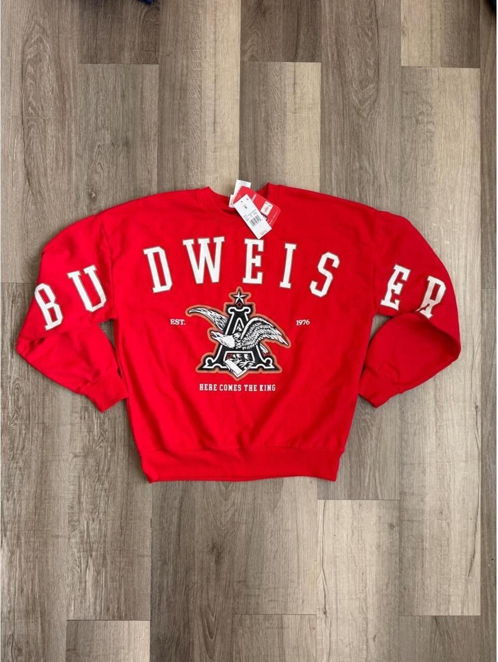 NWT Budweiser hoodie size S #kings #logo